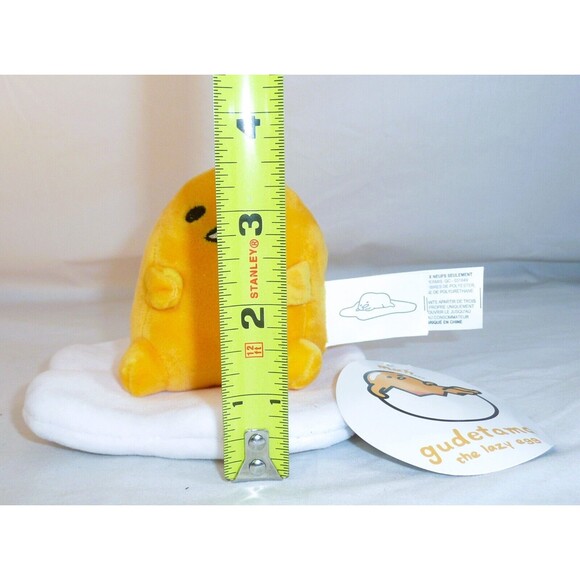 New Gudetama the Lazy Egg by Sanrio Plush Stuffed Toy Small - Picture 6 of 6